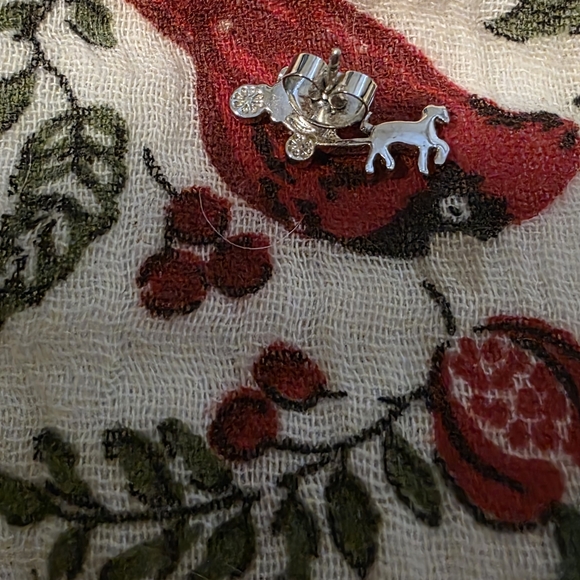 Coach Gold Horse & Carriage Earrings - Picture 5 of 10